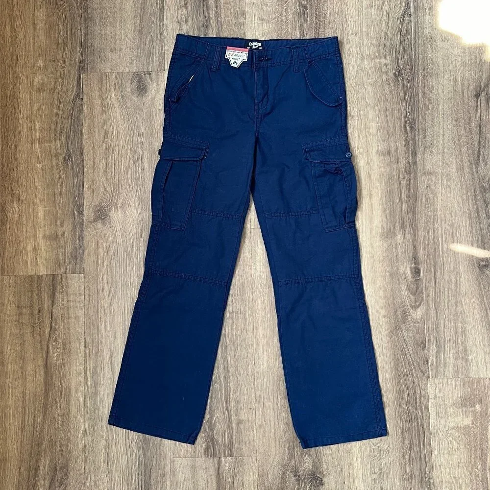 NEW OshKosh Navy Blue Cargo Pants Sz 12